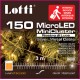 GUIRLANDE À PILES INDOOR FIL STRING 150L/300CM LED BLANC 3XAA (BATTERIES PAS INCLUS)