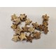 COCONUT STARS 3CM GOLD 100PCS