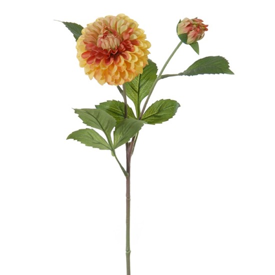 DAHLIA 60CM YELLOW/ORANGE