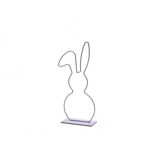 FRAME BUNNY SUR SOCLE 29CM LAVENDE