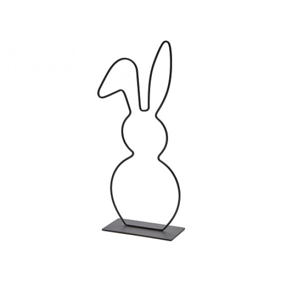 FRAME BUNNY SUR SOCLE 29CM NOIR