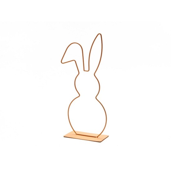 FRAME BUNNY ON BASE 40CM APRICOT