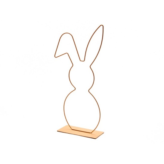 FRAME BUNNY ON BASE 50CM APRICOT