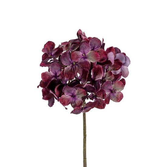 HYDRANGEA 50CM BURGUNDY