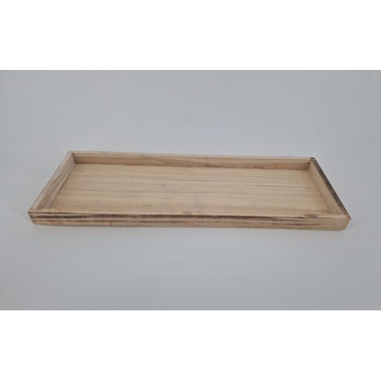 HOUTEN BAKJE 45X16CM WHITE WASH 864/166