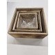 WOODEN TRAY SET 3PCS 12/12/9 16/16/9 21/21/9.5