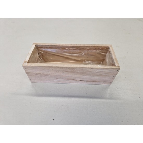 COUPE EN BOIS WHITE WASH 19X8X6CM