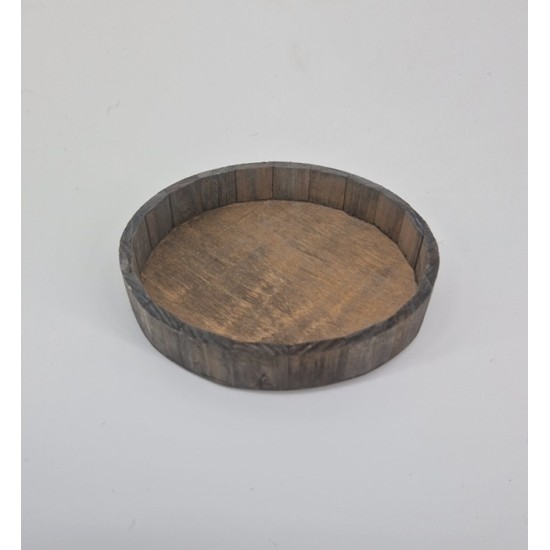 HOUTEN SCHAAL ROND 20X3CM GRIJS HOUTEN SCHAAL ROND 20X3CM GRIJS