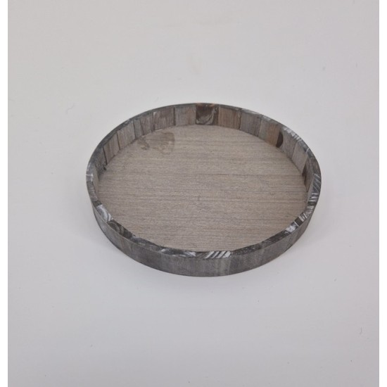 COUPE EN BOIS RONDE 25X3CM GRIS COUPE EN BOIS RONDE 25X3CM GRIS