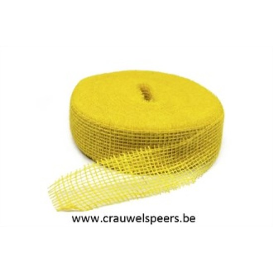 JUTE 5CM X +/-5M YELLOW