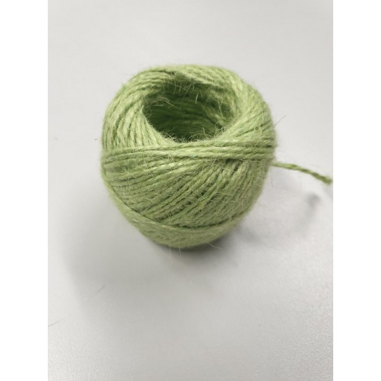 JUTE BINDING CORD 2DR +/-100GR LIGHT GREEN