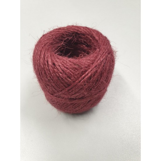 JUTE BINDKOORD 2DR +/-100GR BORDEAUX