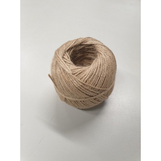 JUTE BINDKOORD 2DR +/-100GR NATUREL