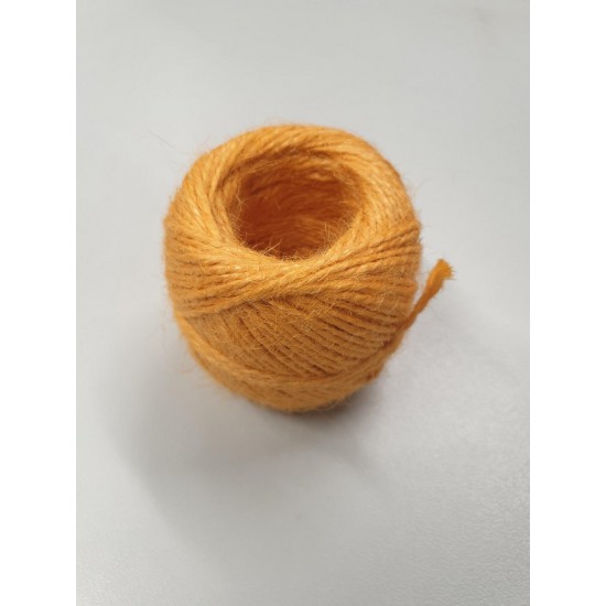 JUTE BINDKOORD 2DR +/-100GR ORANJE