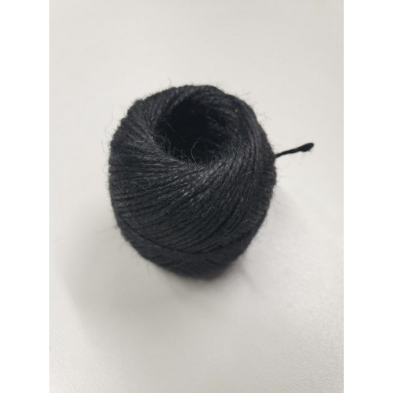 JUTE BINDING CORD 2DR +/-100GR BLACK