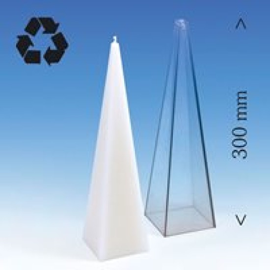 KAARSVORM PYRAMIDE 75X75X300MM