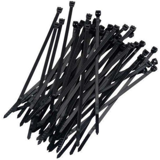 CABLE BAND 370X7.6MM BLACK 100PCS