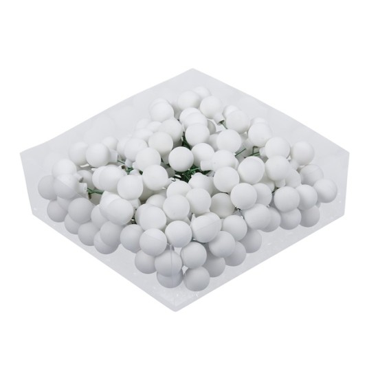 KERSTBOLLEN 20MM WHITE SATIN 144ST