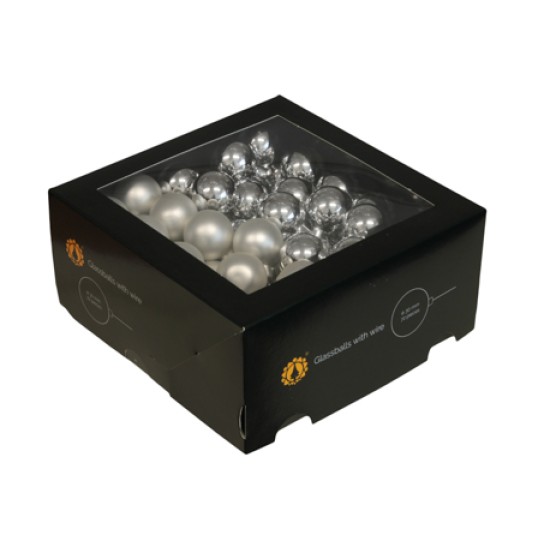 BOULE DE NOEL 30MM TRANSPARANT 72PCS