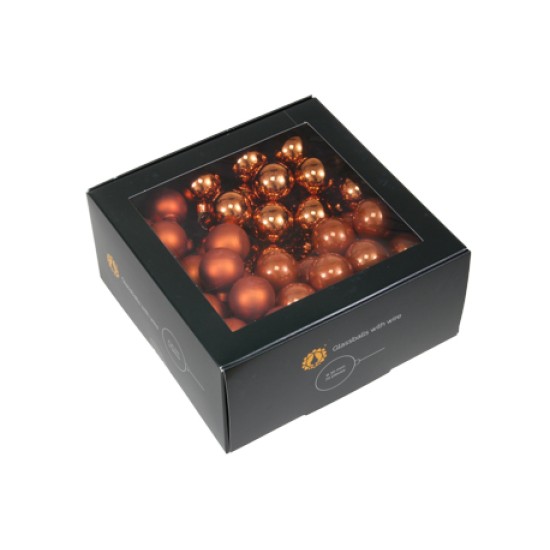 BOULE DE NOEL 30MM MANDARIN 72PCS