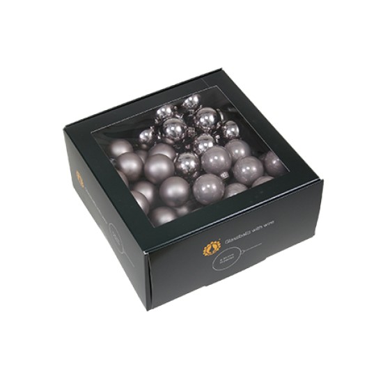 CHRISTMAS SPHERES 30MM TUFFSTONE 72PCS