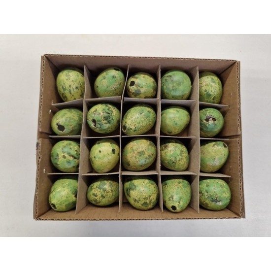 QUAIL EGGS GREEN 60PCS