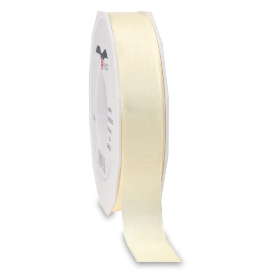 RIBBON 50M 25MM CREAM