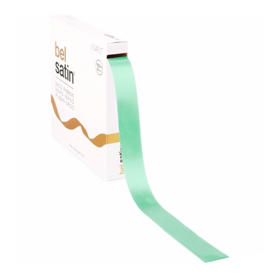 RIBBON BEL SATIN 100MX25MM MINT