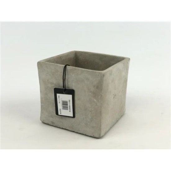 PLANTER CEMENT MALIBU 12X12X12CM