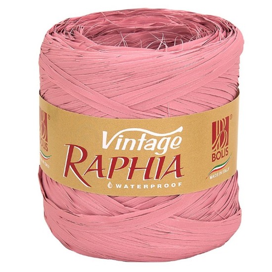 RAFFIA VINTAGE POEDERROZE 200M