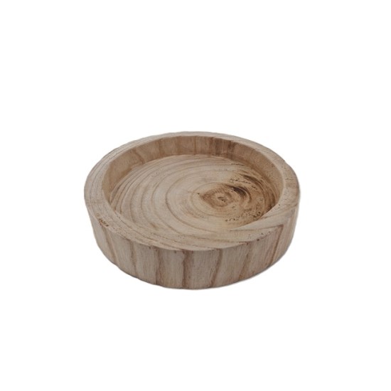 COUPE PAULOWNIA RONDE D24 H5CM NATUREL COUPE PAULOWNIA RONDE D24 H5CM NATUREL