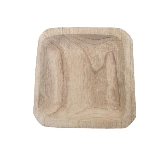 SCHAAL VIERKANT 30X30X5CM PAULOWNIA NATUREL SCHAAL VIERKANT 30X30X5CM PAULOWNIA NATUREL
