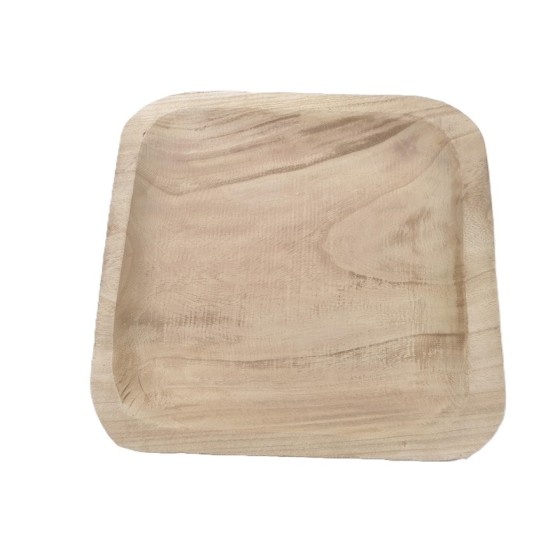 PLATE SQUARE 35X35X5CM PAULOWNIA NATURAL PLATE SQUARE 35X35X5CM PAULOWNIA NATURAL
