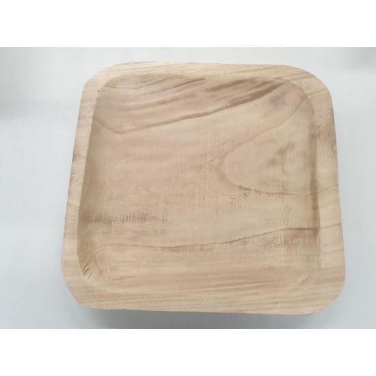 PLATEAU CARRE 35X35X5CM PAULOWNIA NATUREL