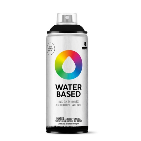 SPRAY CARBON BLACK * PANTONE BLACK U 400ML WATER BASED