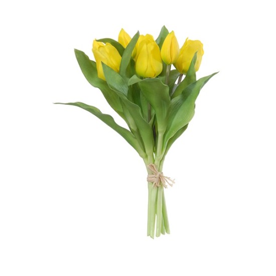 TULIP BUNDLE 30CM YELLOW