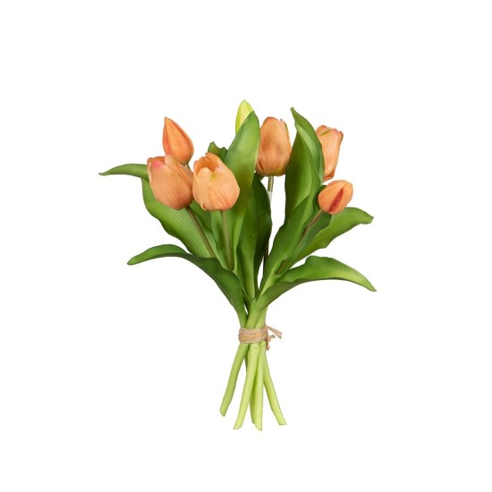 TULIP BUNDLE 30CM SALMON