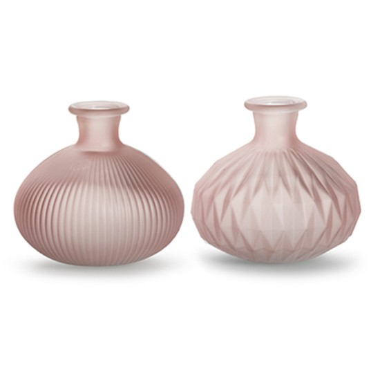 VASE SOLEIL H12.5 PINK