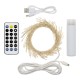 GUIRLANDE INDOOR/OUTDOOR FIL STRING 300L/300CM LED BLANC AVEC POWERBANK (CABLE CHARGE PAS INCLUS)