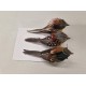 BIRDS NATURAL +/-12CM WITH CLIP 3PCS