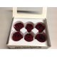 PRESERVED ROSE (ENGLISH ROSE JULIANA) +/-3,5CM BORDEAUX 6PCS