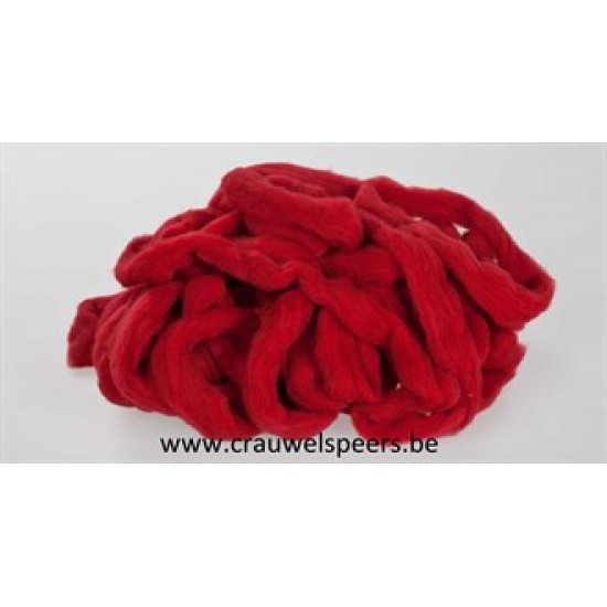 RUBAN DE LAINE +/-10M ROUGE