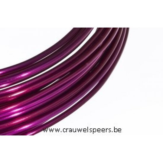 ALUMINIUMDRAAD 2.0MM HARD ROZE 100GR +/-12M