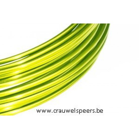 ALUMINUM WIRE 2.0MM APPLE GREEN 100GR +/-12M