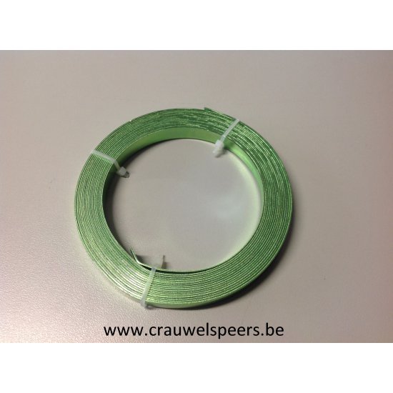 ALUMINIUMDRAAD FLAT 10MMX5MX1MM APPELGROEN