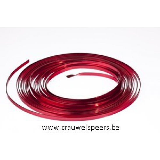 ALUMINIUMDRAAD FLAT 5MMX10MX1MM ROOD