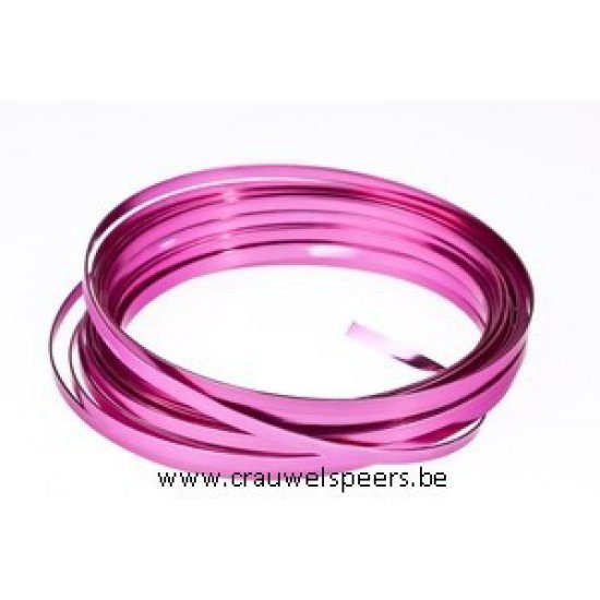 ALUMINUM WIRE FLAT 5MMX10MX1MM STRONG PINK