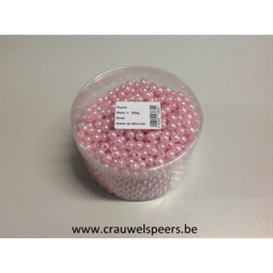 PEARLS 8MM ROSE 300GR +/-1200PCS