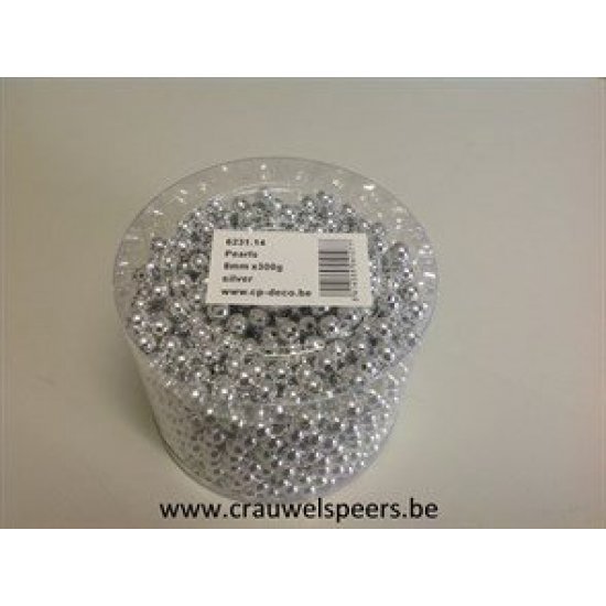 PERLES 8MM ARGENT 300GR +/-1200PCS