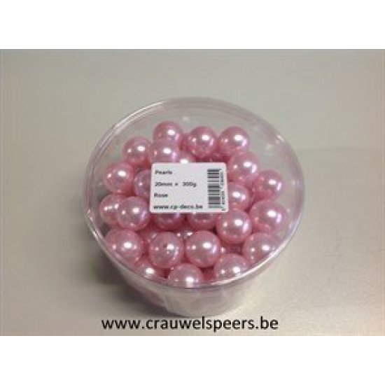 PEARLS 20MM ROSE +/-72PCS